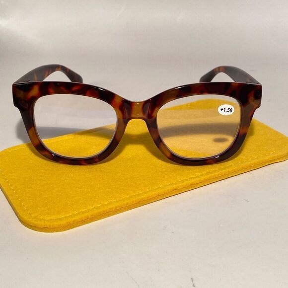 1492 Mona Reading Glasses 1.50 Reading Glasses Tortoise Frames NWT - Picture 2 of 9
